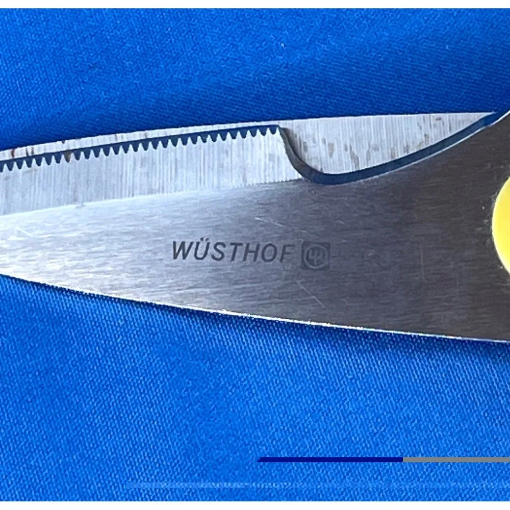 Wusthof 5558 Yellow Handle Kitchen Shears Scissors Germany Take Apart Tool